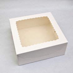 Коробка 250*250*100 для торта и чизкейка Белая