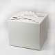 фото Коробка для торту Метелик 300*300*250 біла