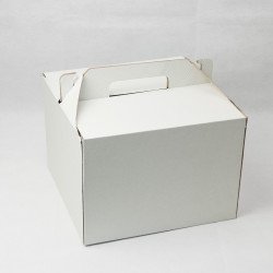 Коробка для торту чи пирога 255*255*185 Біла
