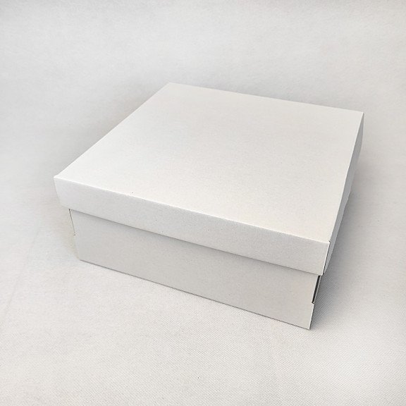 фото Коробка 250*250*110 для торта та чізкейка з гофрокартону без вікна