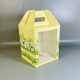 фото Коробка для Пасхальной выпечки и подарков с окном Желтая 165*165*200
