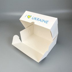 Коробка-контейнер для десертів і капкейків 180*120*80 Україна