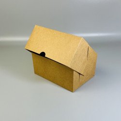 Коробка-контейнер для десертів і капкейків 180*120*80 Крафт