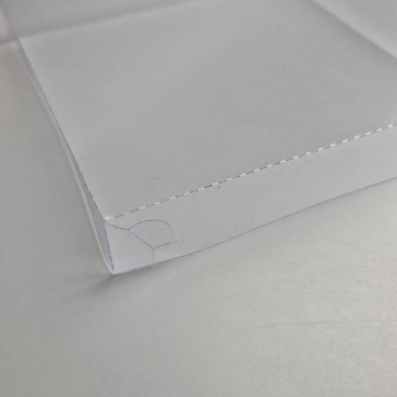 Коробка 150*150*30 на 9 конфет крафт с крышкой ПВХ 