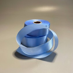 Стрічка атласна Блакитна, 2,5 см, 23 метра