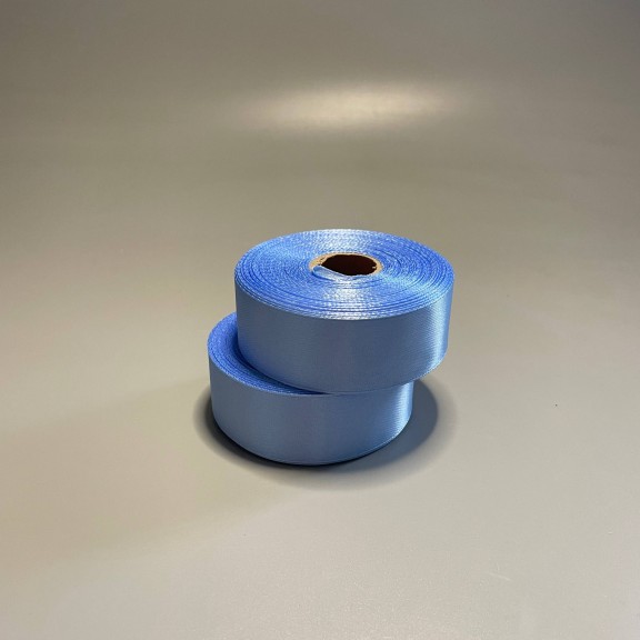 фото Стрічка атласна Блакитна, 2,5 см, 32 метра