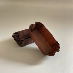 Паперова форма для еклеру шоколадна 80/35*30 (100 шт)