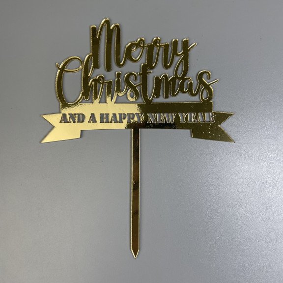 Дзеркальний топер "Merry Christmas and Happy New Year" Дзеркальний топер "Merry Christmas and Happy New Year"