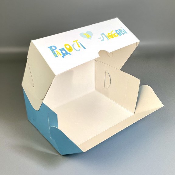 фото Коробка для десертов и капкейков Веселих свят/ Ланч бокс Веселих свят 180*120*80