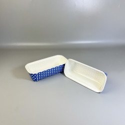 Паперова форма для кексів Plumpy Горох синя 158/54x50мм