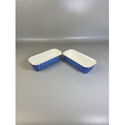 Паперова форма для кексів Plumpy Горох синя 158/54x50мм