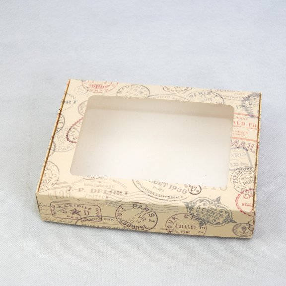 фото Коробка для печива і пряників 192*148*40 з прозорим вікном Печатки