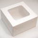 фото Коробка для зефіру та десертів з вікном 140*140*70 Біла