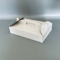 Коробка для торту, пирога, тістечок і чізкейку 300*200*60 з ручкою