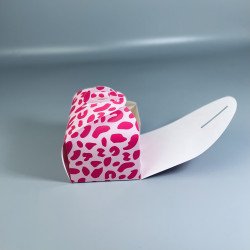Коробка для шматочку торту і подарунку Пелюстка Рожева / Коробка-бонбоньєрка 110*110*110