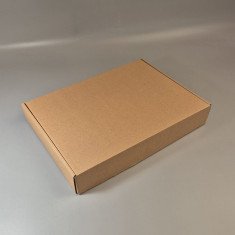 Самозборная коробка с гофрокартона 340*240*50 бурая
