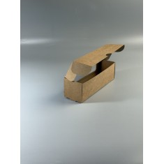 Картонная коробка для макаронс с окошком 200*60*60 Крафт