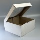 фото Коробка 230*230*110 для чізкейку з гофрокартону  з вікном