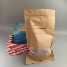 Набір суміш для випічки + коробка 255*180*90 для 6 кексів з вікном червона