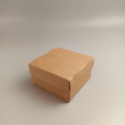 Коробка для суши и роллов 100*100*50 мм Крафт с внутренней ламинацией