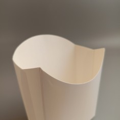 Упаковка для картоплі фрі біла 100*100*50 мм