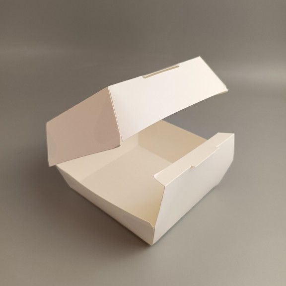 фото Коробка для бургера Біла  120*120*90 мм