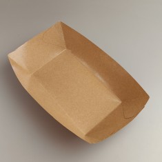 Тарілка-човник Крафт 155*105*45 мм (500 мл) з ламінацією