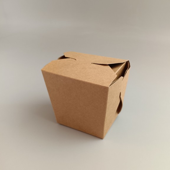 фото Коробка для WOK та Лапші Крафт 90*75*60 мм (500 мл / 300г)