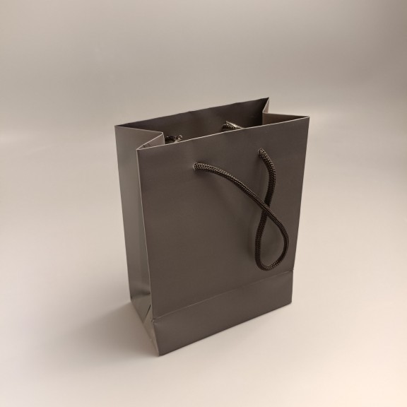 фото Пакет паперовий Графітовий 200*150*80 мм, 200 г/м²