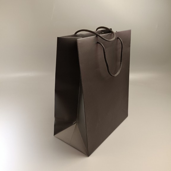 фото Пакет паперовий Графітовий 320*260*140 мм, 200 г/м²