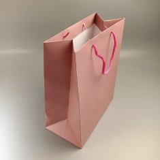 Пакет паперовий Рожевий 320*260*140 мм, 200 г/м²