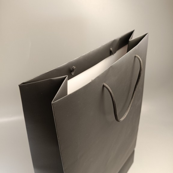 фото Пакет паперовий Графітовий 480*320*140 мм, 200 г/м²