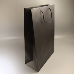 Пакет паперовий Графітовий 480*320*140 з ручками, 200 г/м²
