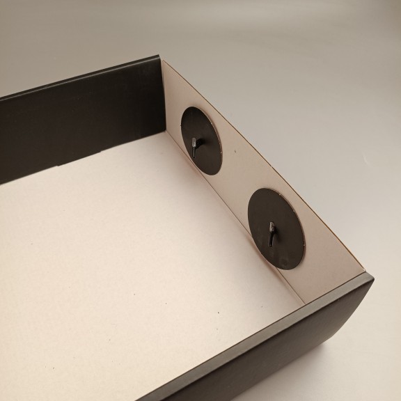 фото Подарункова коробка Чорна 335*280*90 мм