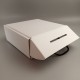 фото Подарункова коробка Біла 220*220*88 з ручкою-шнурком