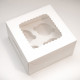 фото Коробка для зефіру та десертів з вікном 170*170*90 Біла