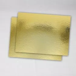Підложка під торт 1 мм 300*400, золото-срібло